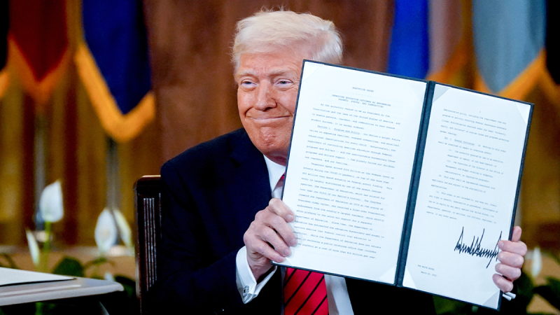 Trump’s newest executive order moves to end collective bargaining at agencies safeguarding national security