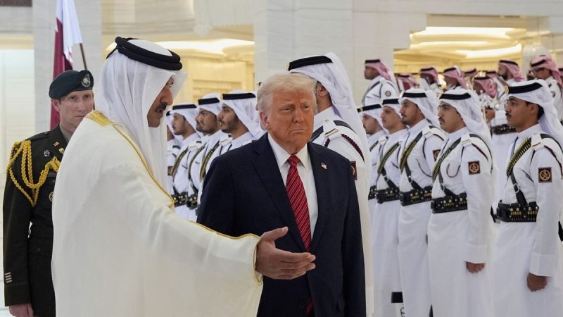 Trump visits Qatar as country’s jet offer puts spotlight on nation’s growing influence in Washington