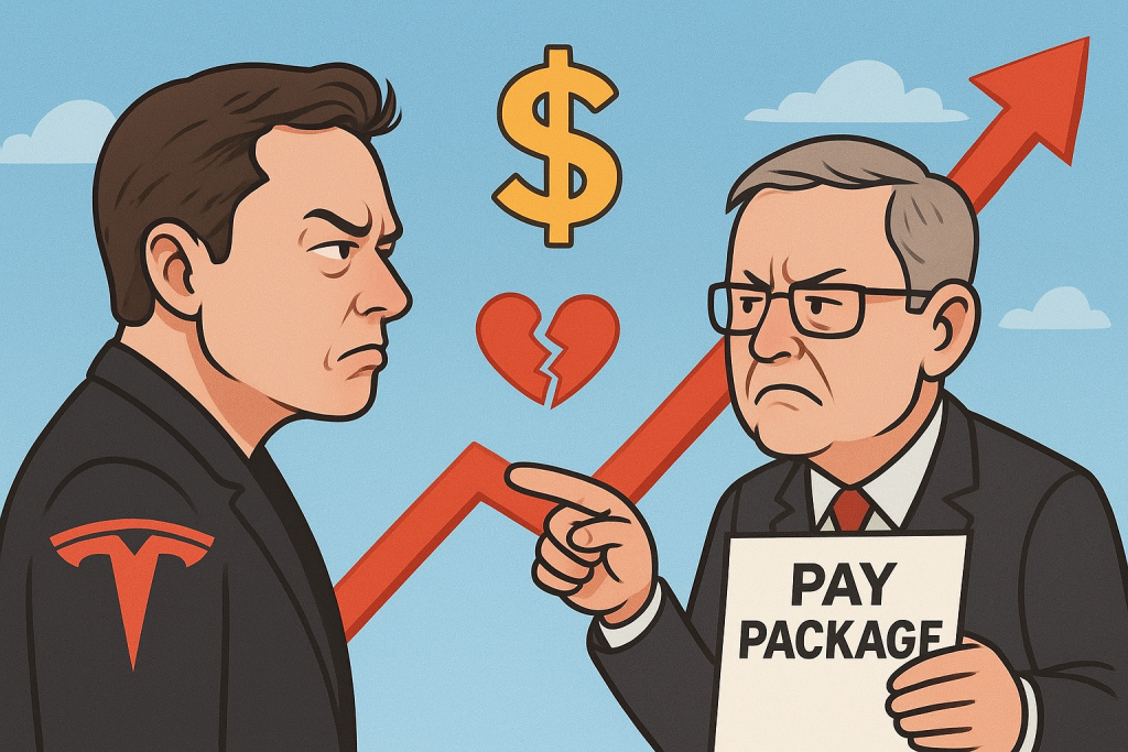 Tesla stock nears record high as Elon Musk’s pay showdown nears