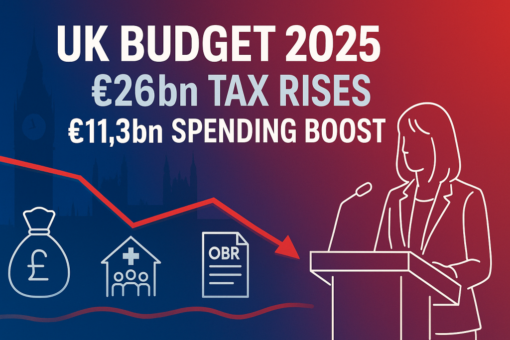 UK Budget 2025: Reeves unveils £26B in tax increases to fund £11.3B in new spending