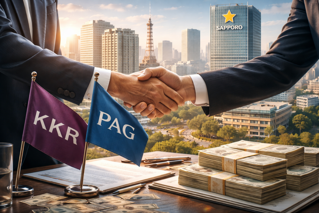 KKR, PAG to buy Sapporo Real Estate for $3B as Japan embraces private equity