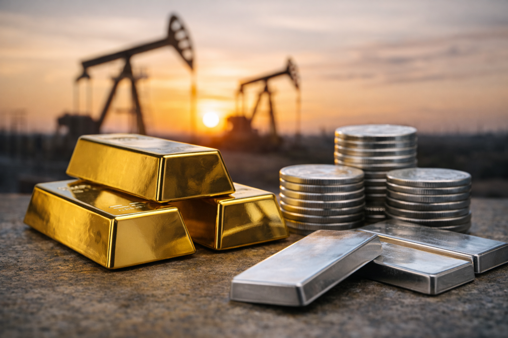 Commodity wrap: gold and silver end volatile week with small gains; oil rises