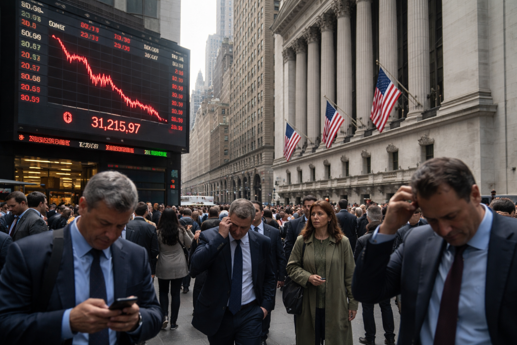 Dow risks crash to $43k as Fear and Greed Index tumbles